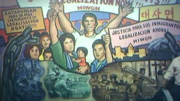 Picture of mural, Justice for Immigrants