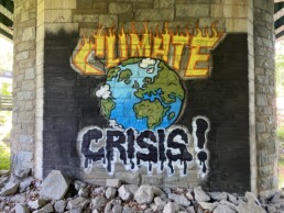 Climate crisis mural