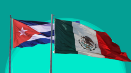 Cuban and Mexican flags
