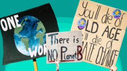 climate change protest signs