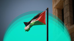 Palestinian flag in occupied palestine