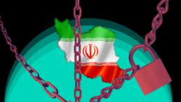 iran chained behind sanctions