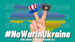 #NoWarInUkraine campaign page