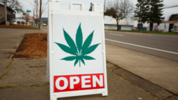oregon drug decriminalization, dispensary open sign