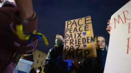 peace in ukraine protestors in russia
