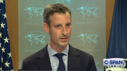 CSPAN video of state department spokesperson provides zero evidence to back claims