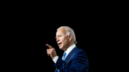 United States of America president Joe Biden isolated first floor on black background during a speech in Washington DC in 2022