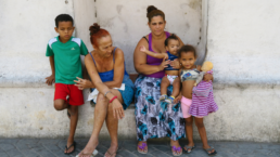 Cuban family with young children