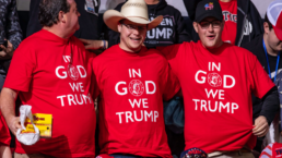 men with in god we trump shirts