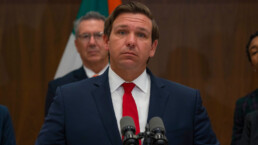 Florida Governor Ron DeSantis speaks at the University of Miami where he announced the two new appointments to the Eleventh Judicial Circuit Court.