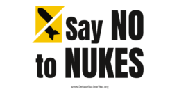 say no to nukes sign