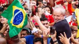 Lula in crowd in Brazil