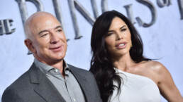 Jeff Bezos and Lauren Sanchez arrives for the premiere of Amazon Prime’s ‘The Lord of the Rings: The Rings of Power’ on August 15, 2022