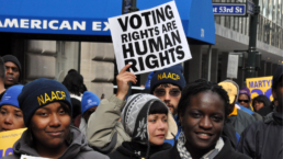 Voting rights rally with the NAACP