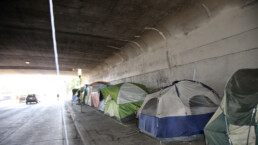 Homeless Tent Camps and Homeless People in Los Angeles California. Approximately 60,000 persons may be found homeless on any given night in LA.
