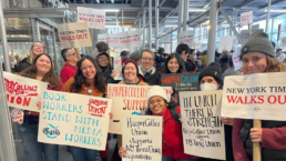 HarperCollins workers striking in solidarity with NYT workers