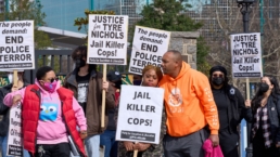 Justice for Tyre Nichols jail killer cops demonstration