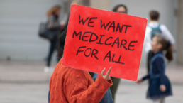 we want Medicare for all sign
