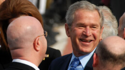 George W. Bush smiling at some event