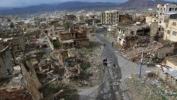 Taiz Yemen destroyed by bombings