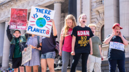 Concerned students across Australia and around the world gather in protest for School Strike For Climate 2019.