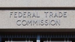 FTC FEDERAL TRADE COMMISSION HEADQUARTERS - sign at building entrance and exterior