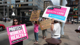 Planned Parenthood volunteers help bring the fight for health insurance reform to the Ohio Statehouse in Columbus.