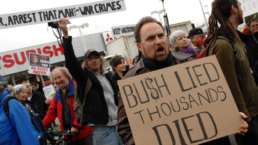 bush lied thousands died george w bush protest
