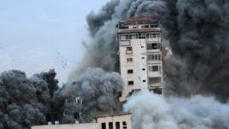 israel bombs apartment buildings in gaza