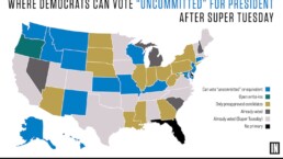 where democrts can vote uncommitted after super tuesday, map