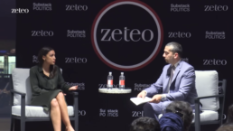 AOC and Mehdi Hasan at Zeteo launch event
