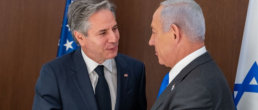 blinken and netanyahu shake hands