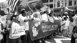 latinx activists march on may day