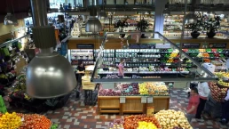 the interior of a whole foods store
