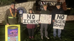 Vandenberg icbm protest