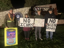 Vandenberg icbm protest
