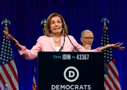 Nancy Pelosi, speaking at the Democratic National Convention Summer Meeting in San Francisco, California