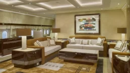 a luxury plane interior