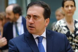 Jose Manuel ALBARES BUENO, Minister of Foreign Affairs arrives for a meeting of EU Foreign Affairs Council (FAC) at the EU headquarters in Brussels, Belgium on July 20, 2023.