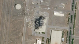 natanz nuclear site after usa b2 bombs dropped