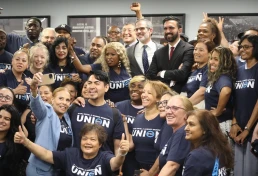 zohran mamdani with hotel and gaming workers union