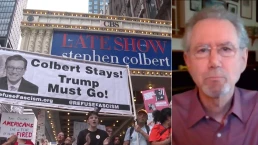 colbert cancelled jeff cohen appears on democracy now to discuss