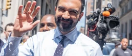Zohran Mamdani who is likely to become next mayor of the city attends Pride parade on a theme 'Rise Up: Pride in Protest' on 5th Avenue in New York on June 29, 2025.