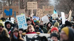 ICE protest in Minneapolis Jan 10, 2026