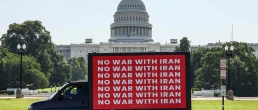 no war with iran truck by win without war
