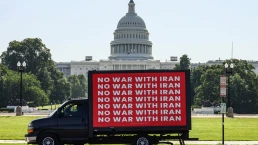no war with iran truck by win without war