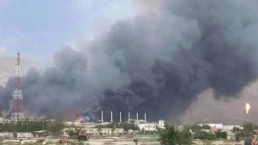 Attacks on gas refineries in southern Iran. Photo: Press TV