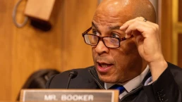 Washington D.C. - January 15, 2025: New Jersey Senator Cory Booker speaks as the Senate Foreign Relations Committee considers the nomination of Marco Rubio for Secretary of State.