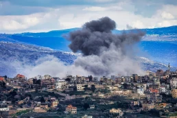 South Lebanon, Lebanon - April 06, 2026 - Airstrike in a Village South Lebanon During the Lebanon Israel War