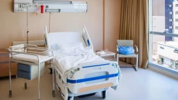 empty hospital bed